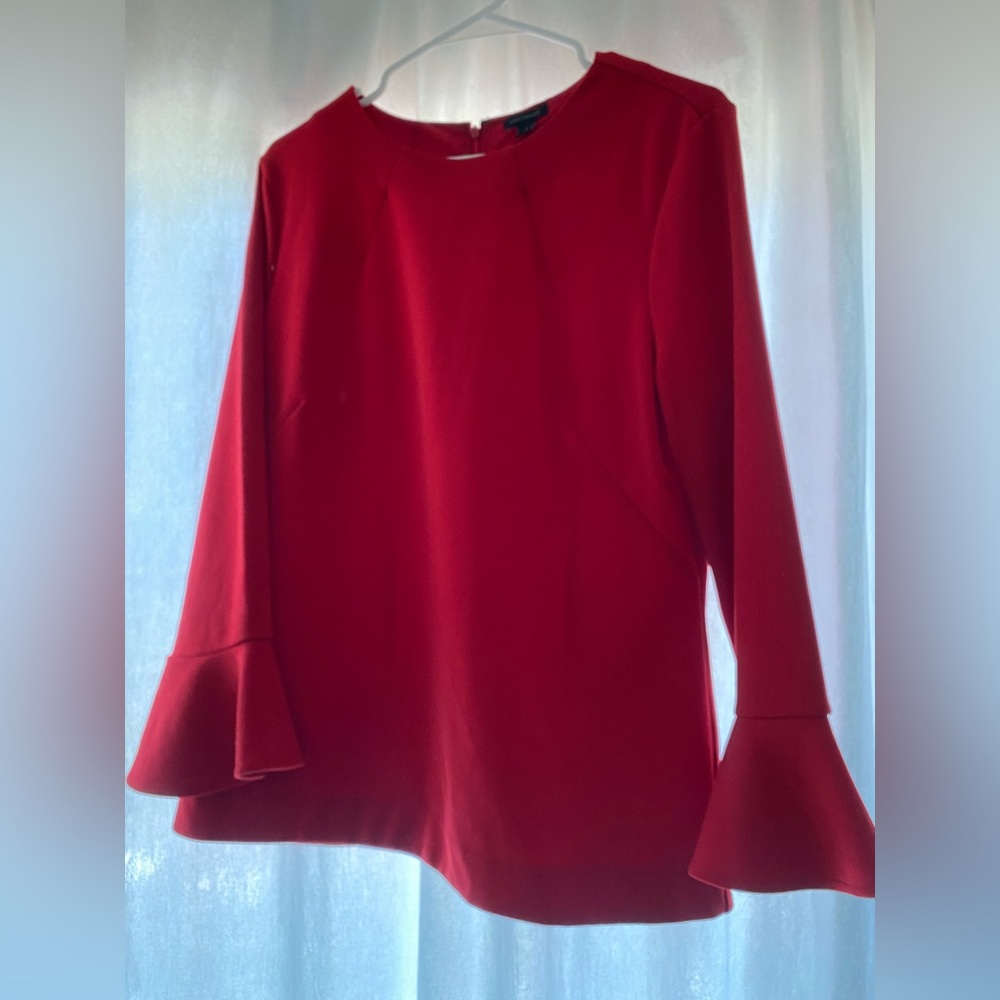 Bell sleeve Ann Taylor blouse